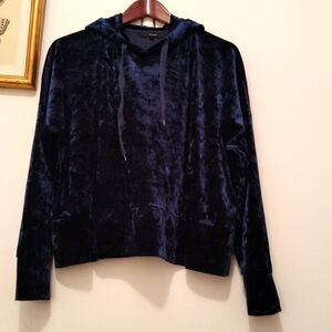 Vero Moda Blue Velvet Hoody
